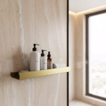 REA - Police do koupelny SF04 60cm gold brush REA-06005