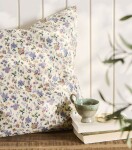 Ib Laursen Bavlněný povlak na polštář Purple Flowers 60 x 60 cm, multi barva, textil