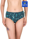 Dámské kalhotky Key LPH 931 A22 A'2 grafitově tyrkysová S
