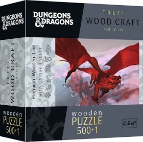 Trefl Wood Craft Origin - Puzzle - DungeonsDragons: Starověký červený drak