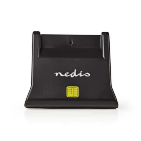NEDIS CRDRU2SM3BK - Čtečka čipových karet Smart Card (ID / eObčanka) Černá / USB 2.0 (CRDRU2SM3BK)