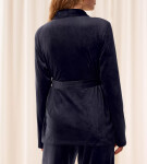 Sensual Velour Robe Top BLUE TRIUMPH BLUE TRIUMPH