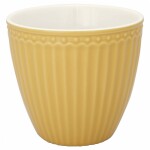 GREEN GATE Latte cup Alice Honey Mustard 300 ml, žlutá barva, keramika 300ml