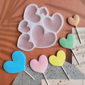 Dortisimo Silikonová forma na lízátka Srdíčka