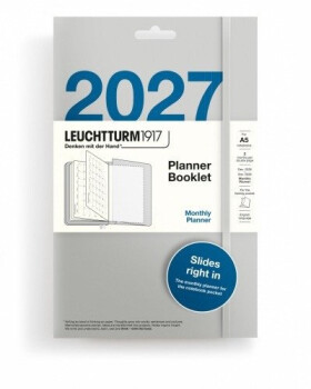 Měsíční plánovač Booklet 2027, Medium A5, anglicky
