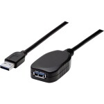 Delock USB 2.0 prodlužovací kabel plochý zahnutý [1x USB 2.0 zástrčka A - 1x USB 2.0 zásuvka A] 1.00 m černá oboustranně zapoji