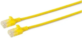 MicroConnect CAT6a U/UTP SLIM 2m žlutá / LSZH (V-UTP6A02Y-SLIM)