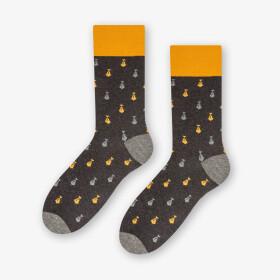 Kravaty ponožky 051-136 Dark Grey - Více 43/46