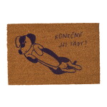 Bella Rose Rohožka z kokosových vláken Konečně jsi tady!, přírodní barva