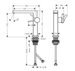 HANSGROHE - Tecturis E Umyvadlová baterie, CoolStart, EcoSmart, matná černá 73041670