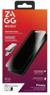 ZAGG Glass Elite Privacy 360 Apple iPhone 17 Pro Max / Ochranné sklo / Privacy filtr / 5x vyšší odolnost (200119888)