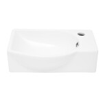 Umyvadlo SAT Brevis 40,5x28 cm otvor pro baterii vpravo SATBRE4028R SATBRE4028R