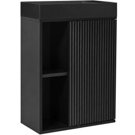 CERANO - Umyvadlová skříňka pro WC Sofia - černá matná + umyvadlo z litého mramoru Sofia - černá matná - 50x70x25 CER-278762