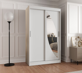 Šatní skříň Abi Milo Rozměry: 120 cm, Barva korpusu + barva dveří: Bílá + Bílá
