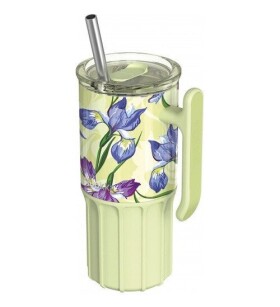 Nerezový termohrnek s brčkem Umi Green Tea 720ml