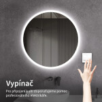 CERANO - Koupelnové LED zrcadlo Lavoro - Ø60 CER-476696