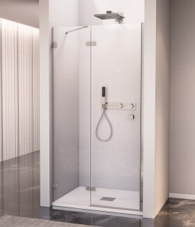 POLYSAN - FORTIS EDGE sprchové dveře do niky 800, čiré sklo, levé FL1680L