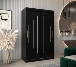 Šatní skříň Abi Y0 Barva korpusu: Dub artisan, Rozměry: 120 cm, Dveře: Černá