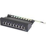 Intellinet 24-Port Cat6a Patchpanel geschirmt 1HE Kabeleinführung 90° abgewinkelt schwarz 24 portů patch panel 483 mm (1