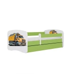 Dětská postel Babydreams zelená 80x160 Náklaďák