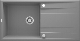 DEANTE - Eridan šedá metalic - Granitový dřez s odkapávačem ZQE_S713