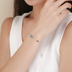 Elenys stříbrný náramek Hamsa symbol ochrany