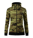 Camo Zipper mikina dámská camouflage green M