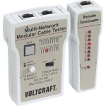 VOLTCRAFT CT-7 tester kabelů, pro 9-pólové, 15-pólové, 25-pólové SUB-D, 15-pólové SUB-HD, Centronics, USB A + B, IEEE 13