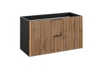 COMAD - Skříňka pod umyvadlo 100cm, 2 šuplíky XILO BLACK WOTAN 5907611656440