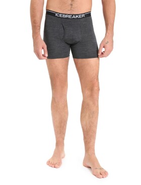 Pánské boxerky ICEBREAKER Mens Anatomica Boxers w Fly, Jet Heather velikost: XXL