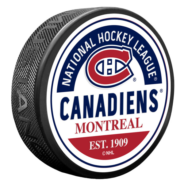 Mustang Puk Montreal Canadiens NHL Block Textured Puck