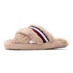 Domácí pantofle Ful Cross Strap W FW0FW07551 ABO Béžová - Tommy Hilfiger béžová 41/42