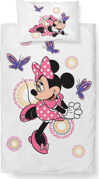 Povlečení do postýlky Minnie a Motýlci