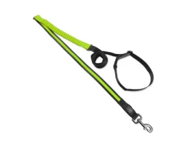 Dog Fantasy Vodítko USB LED nylonové běžecké vodítko zelená 2.5x180-250 cm (454-12627)