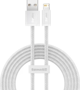 Baseus CALD000402 Kabel USB-A (M) - Lightning (M) 1 m bílá (CALD000402)