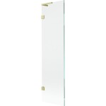 MEXEN/S - Lunar L vanová zástěna FIX 50 x 150, transparent, zlatá kartáčovaná 897L-050-000-55-00