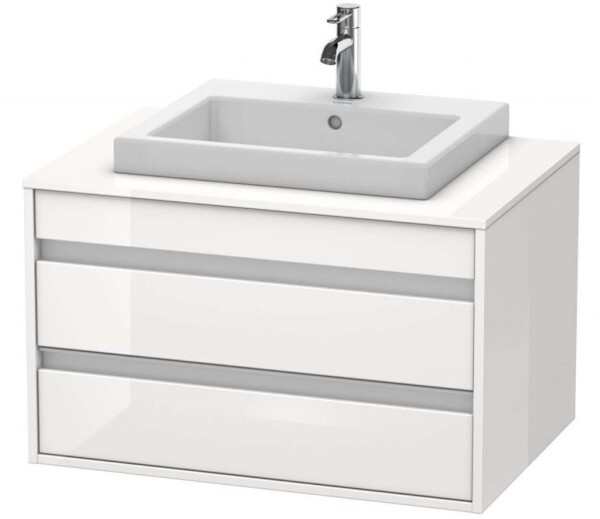 DURAVIT - Ketho Umyvadlová skříňka 50x80x55 cm, 2 zásuvka, lesklá bílá KT675402222