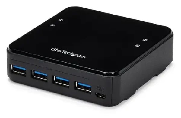 StarTech 4X4 USB 3.0 Sharing Switch černá / Sdílecí přepínač USB / 4x USB-A / 5 Gbit/s / plast (HBS304A24A)