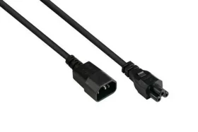 Good Connections C14-C5 prodlužovací kabel černá / Prodlužovací kabel / C14-C5 / 1 m / 0,75 mm2 / 2,5 A / 250 V (P1405-S010)