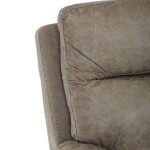 TV a relaxační křeslo s manuálním ovládáním, potah lanýžová látka v dekoru vintage