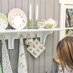 GREEN GATE Latte cup Estrid White 300 ml, multi barva, porcelán 300ml