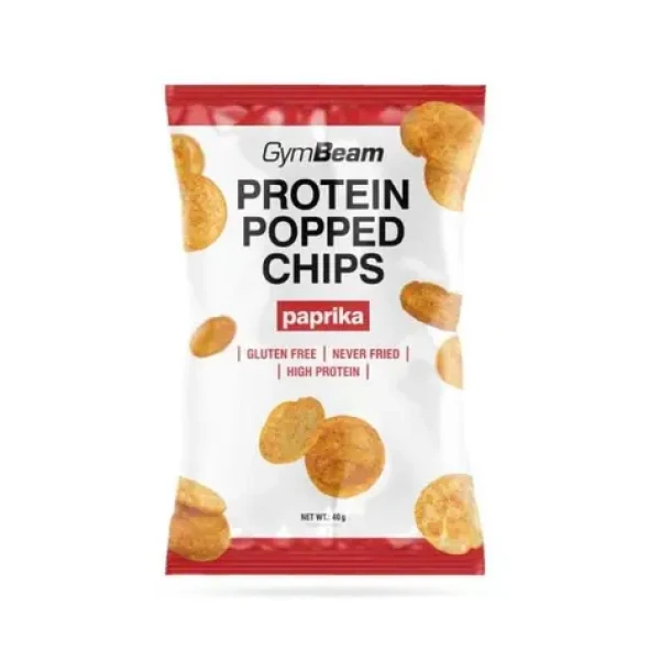 Proteinové chipsy - GymBeam (paprika, 40 g) (37996-2-paprika)
