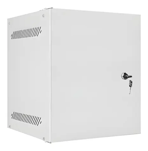 Lanberg WF10 šedá / Nástěnný rozvaděč 10" / 6U / 280x310 mm / kovové dveře / ploché balení (WF10-2306-00S)