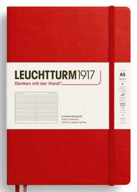 Zápisník Cherry Hardcover Medium (A5) linkovaný