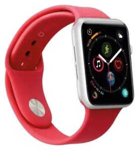SBS Apple Watch 38/40/41 mm M červená / Řemínek / Silikon
