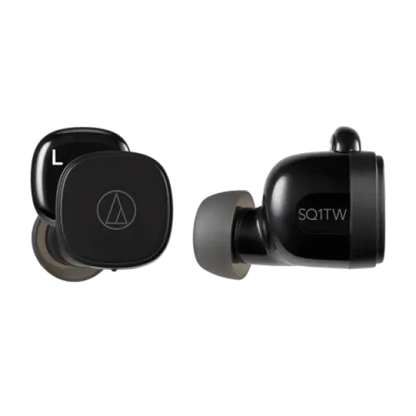 Audio Technica ATH-SQ1TWBK černá / bezdrátová sluchátka / mikrofon / Bluetooth 5.0 / nabíjecí pouzdro (ATH-SQ1TWBK)