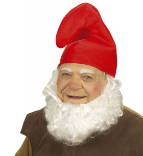 Červená čepice trpaslík, polyester