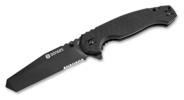 Dönges Professional Tactical černá / Kapesní nůž / Tanto čepel / D2 ocel / Linerlock (01DG006)