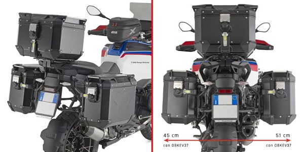 Plo5146Cam trubkový nosič PL One-Fit pro Bmw R 1300 GS Adv. (25) pro boční kufry Obkev