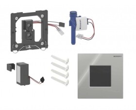 GEBERIT - Elektronické ovládání splachování pisoárů typ 01, bateriové napájení, Bluetooth, chrom 116.094.21.1